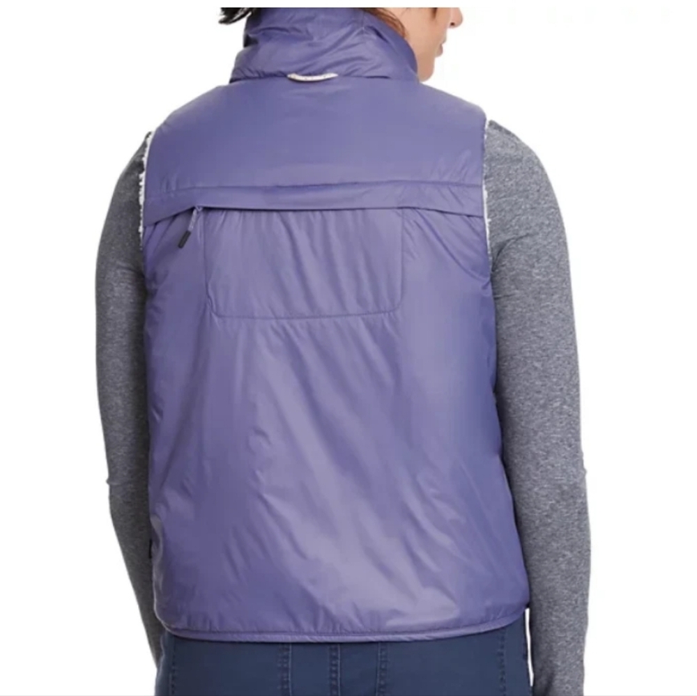 BASS OUTDOOR Womens White Reversible Sherpa Sleeveless Puffer Vest NWT $79 Sz M - Picture 3 of 10